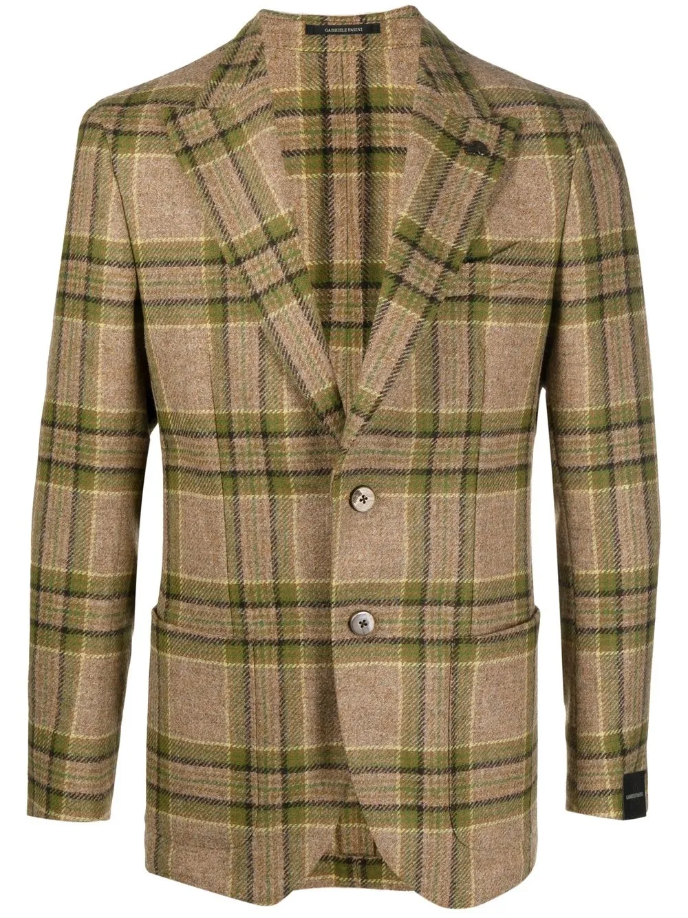 

Gabriele Pasini single-breasted check blazer - Neutrals