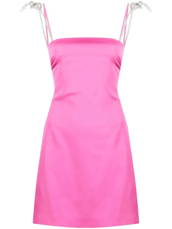 giuseppe di morabito pink dress Rib-knit feather-trimmed dress in pink - Giuseppe Di Morabito