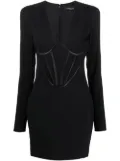 Versace corset-style minidress - Black