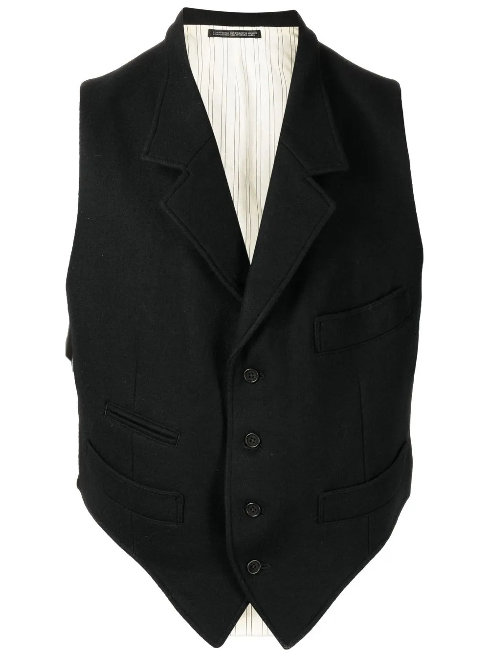

Yohji Yamamoto wool sleeveless waistcoat - Black