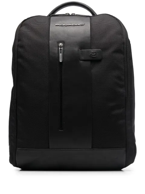 PIQUADRO logo-patch backpack