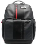 PIQUADRO leather combination-lock backpack - Grey