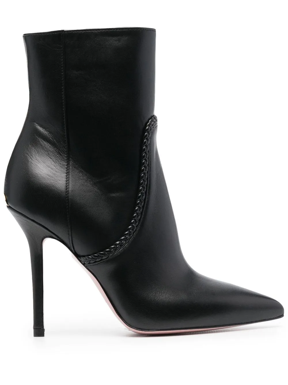 

LIU JO point-toe leather ankle boots - Black