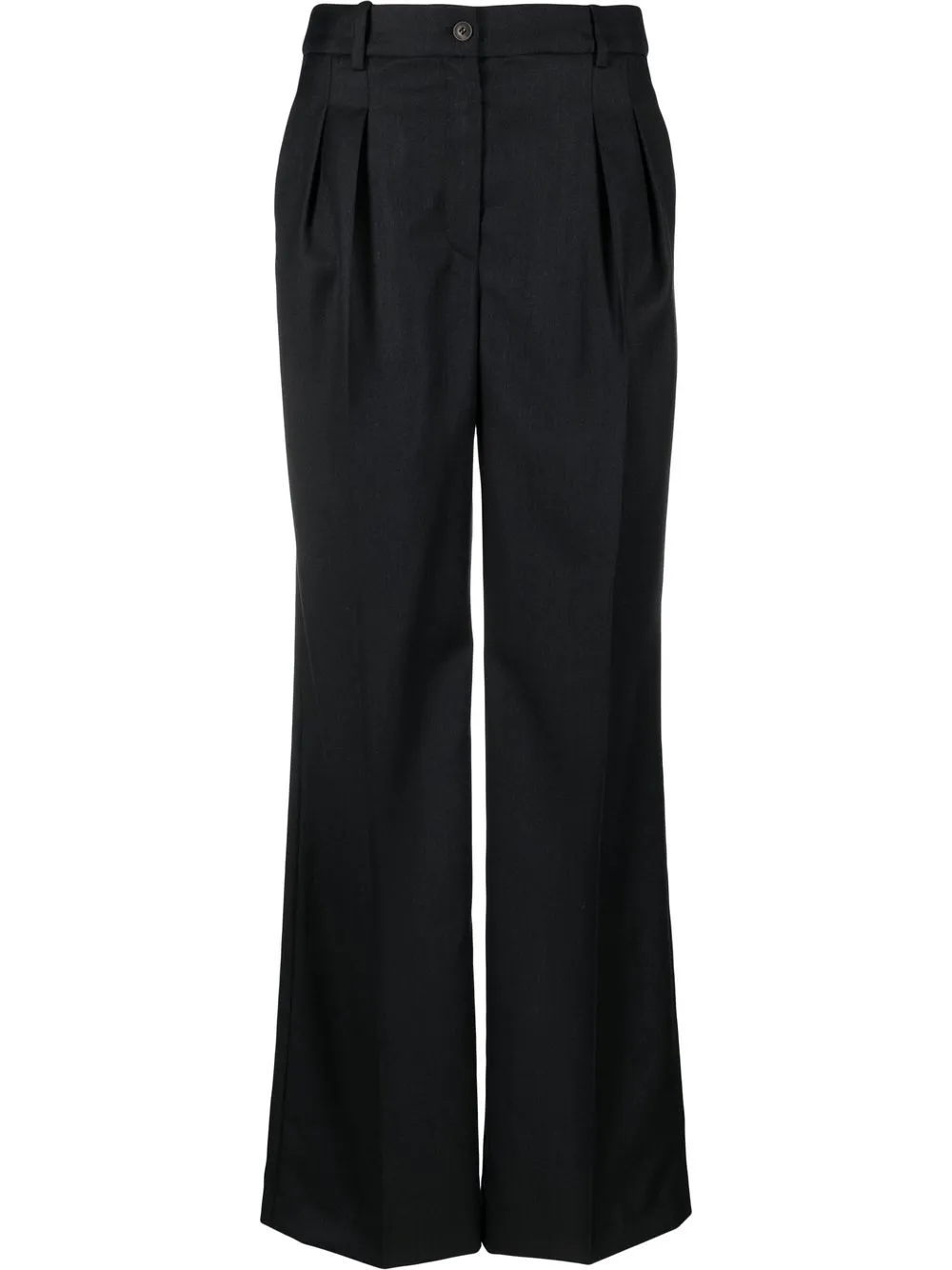 

Loulou pleated flared trousers - Black