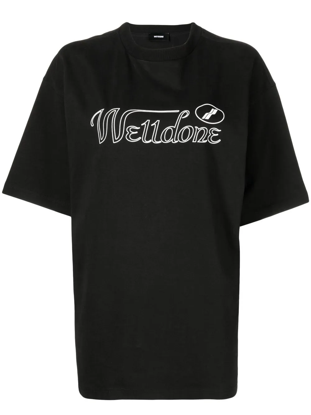 

We11done logo-print cotton T-shirt - Black