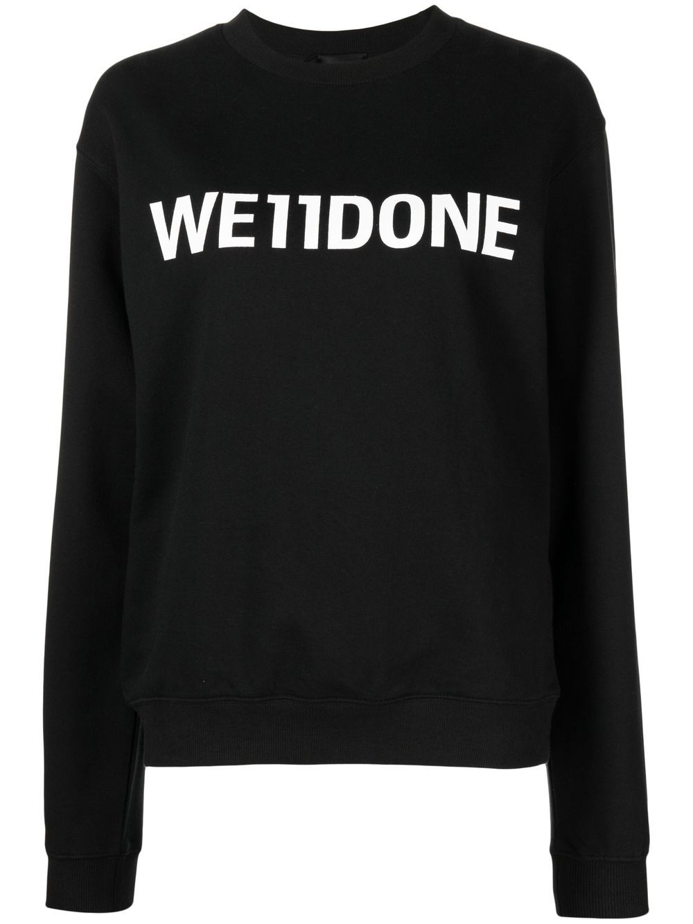 

We11done sudadera con logo estampado - Negro