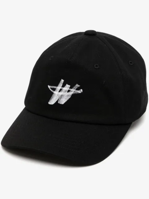 We11done logo-print detail baseball cap