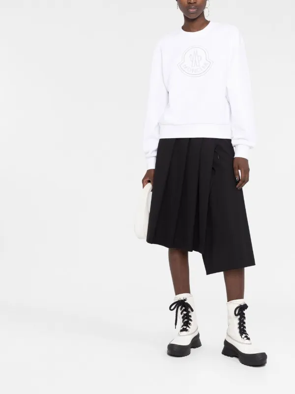 Moncler ロゴ スウェットシャツ | ホワイト | FARFETCH JP