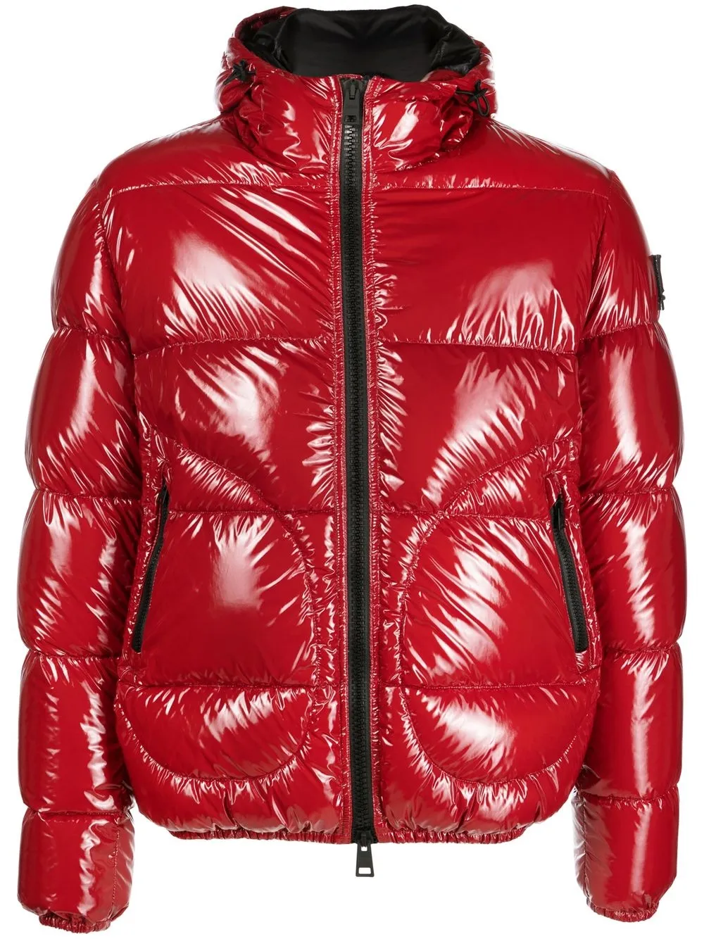 

Herno zip-up hooded padded coat - Red
