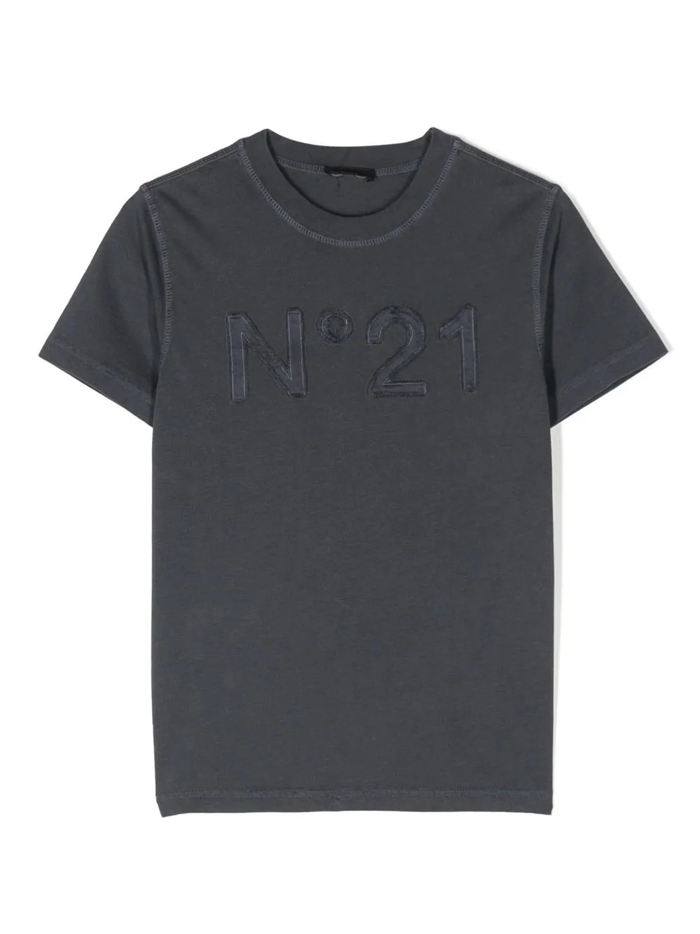 

Nº21 Kids logo-patch T-shirt - Grey