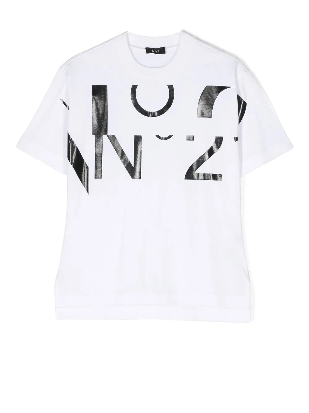 

Nº21 Kids logo-print short-sleeve T-shirt - White
