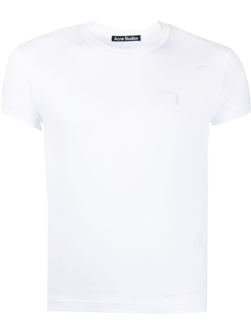 Shop Acne Studios Face Patch Short-sleeved T-shirt In White