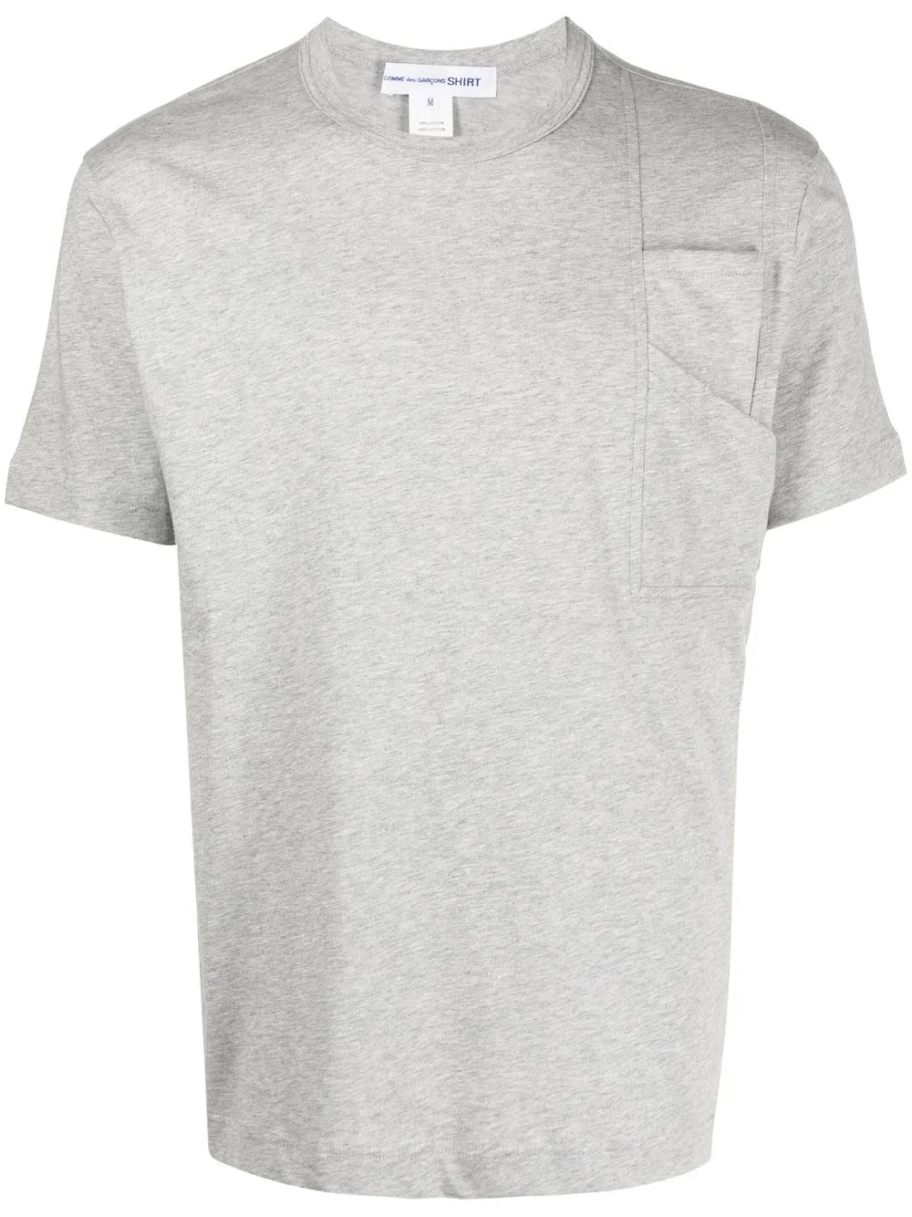 

Comme Des Garçons asymmetric short-sleeved T-shirt - Grey