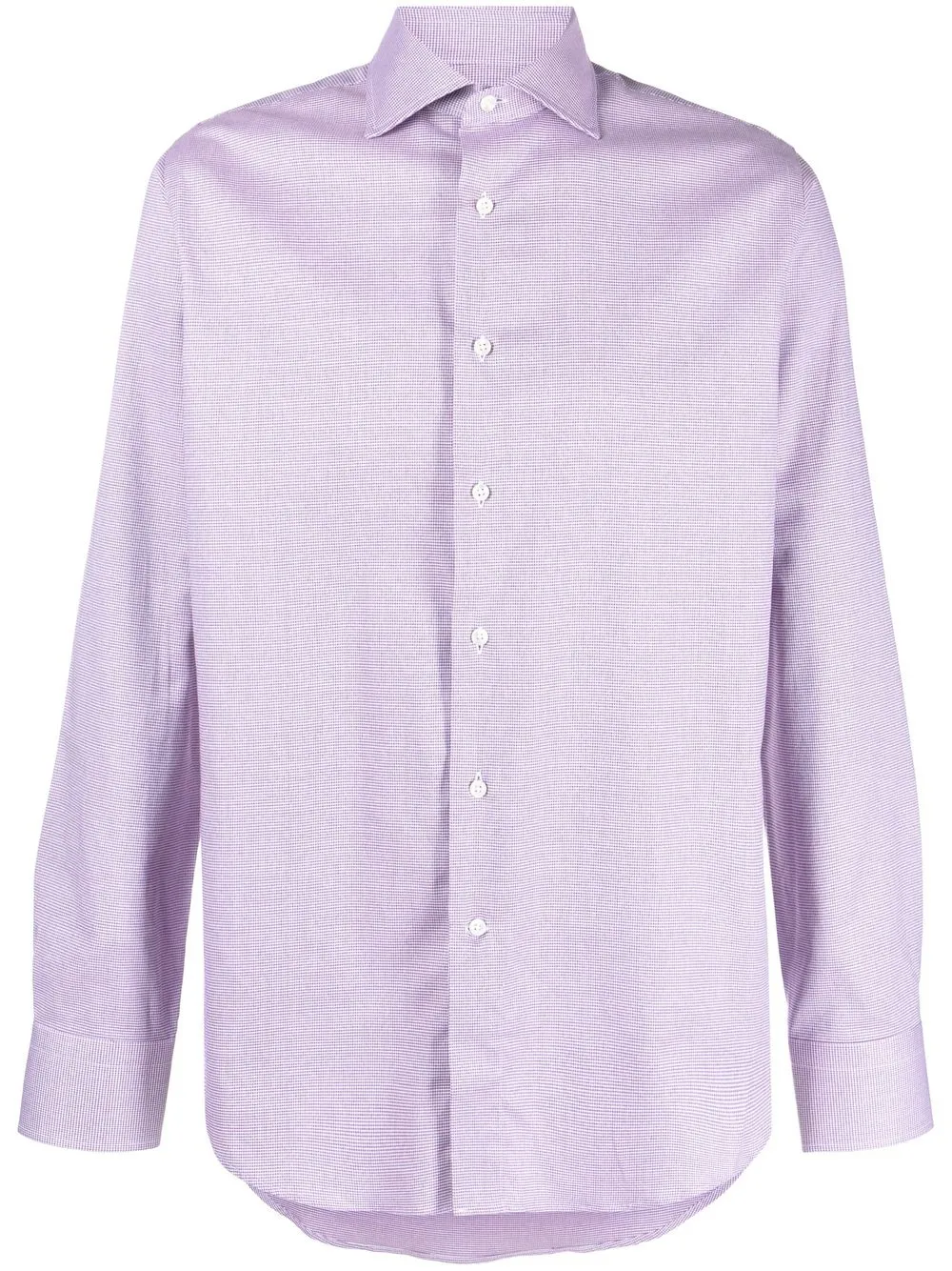 

Canali camisa con motivo pied de poule - Morado