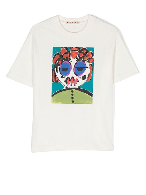 Marni Kids graphic-print short-sleeve T-shirt