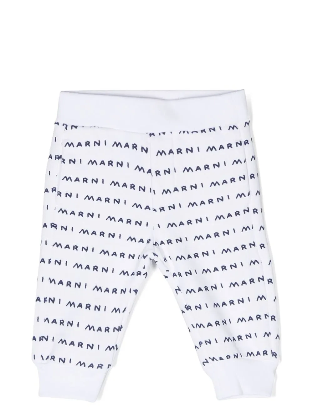 

Marni Kids pants con logo estampado - Blanco