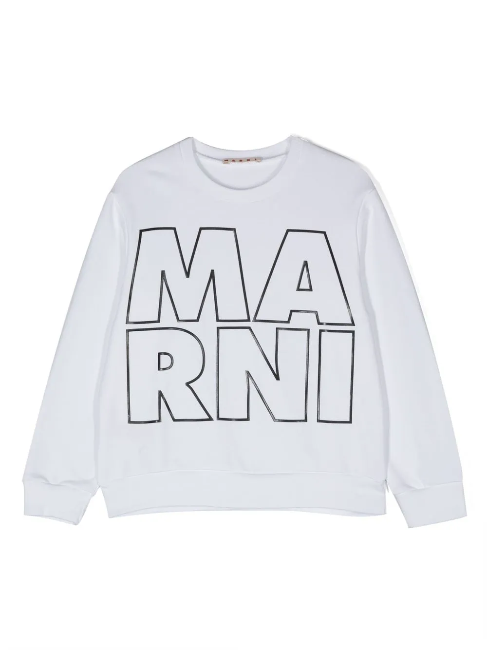 

Marni Kids raised-logo crew-neck sweatshirt - White