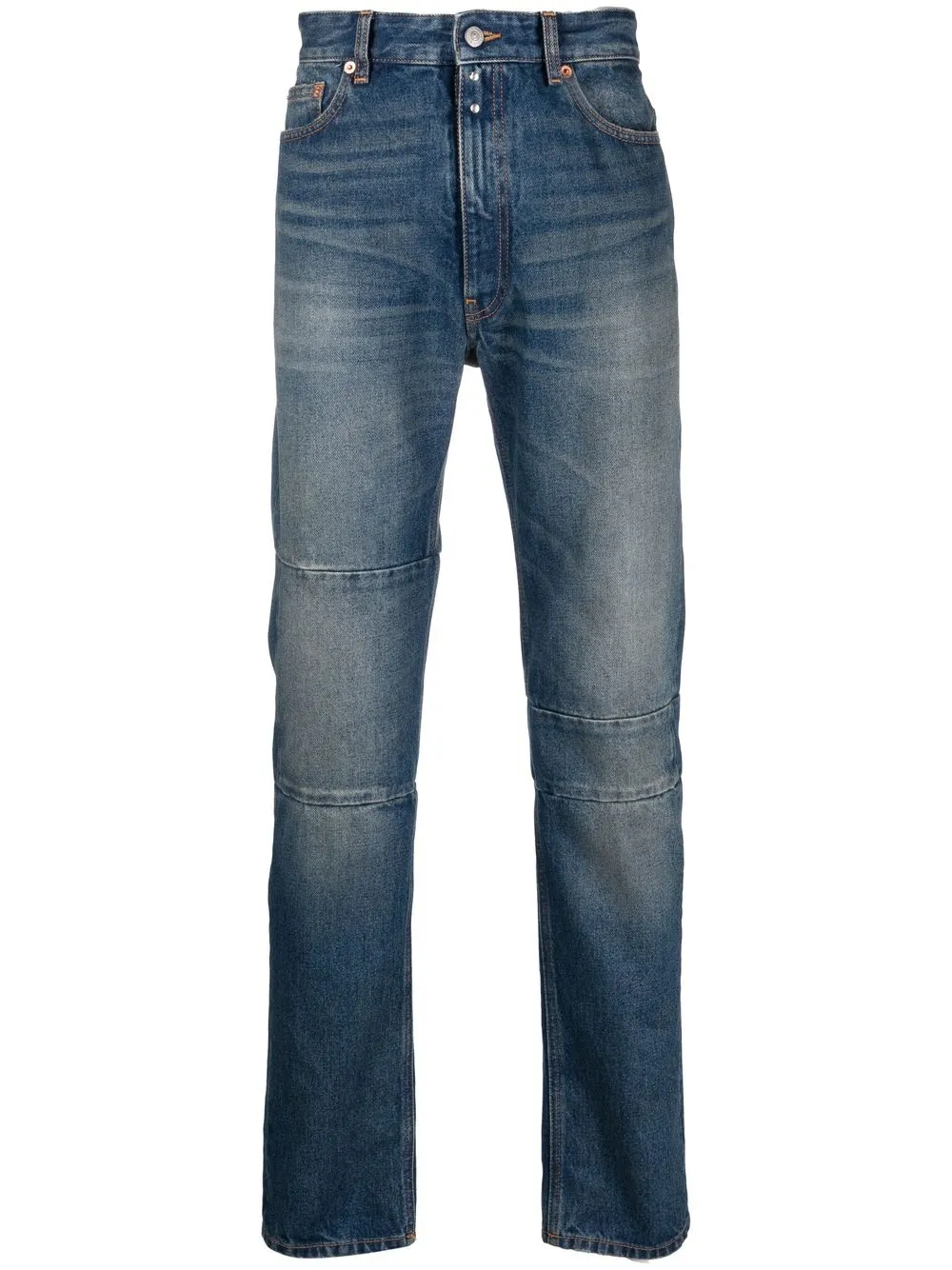 

MM6 Maison Margiela jeans rectos con tiro medio - Azul