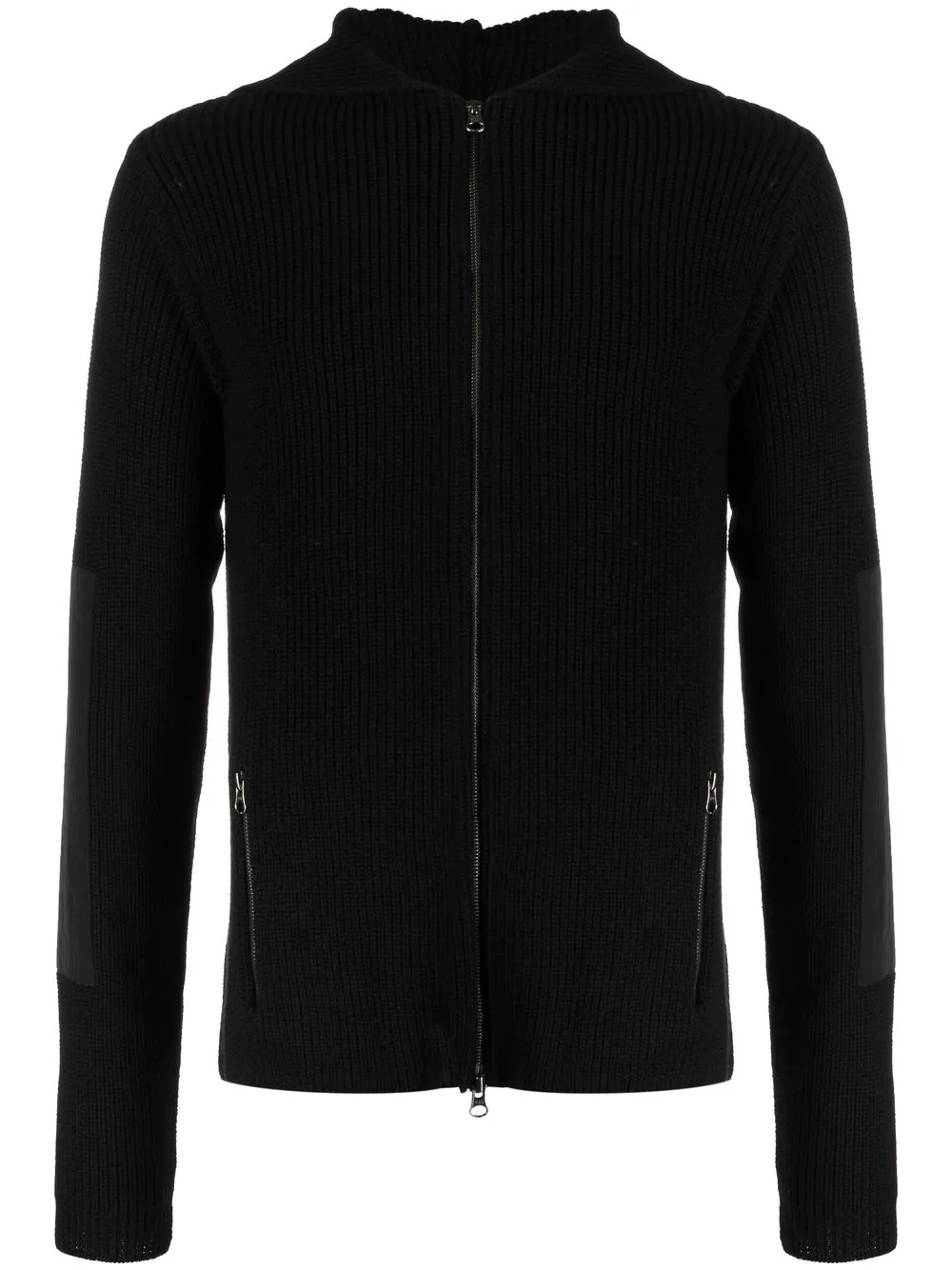 

Premiata zipped-up knit cardigan - Black