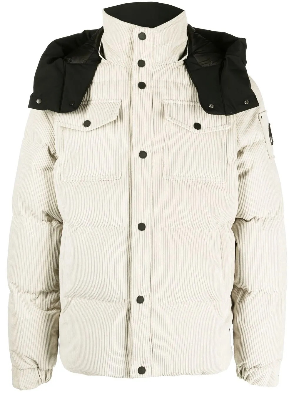 

Moose Knuckles corduroy down padded coat - Neutrals