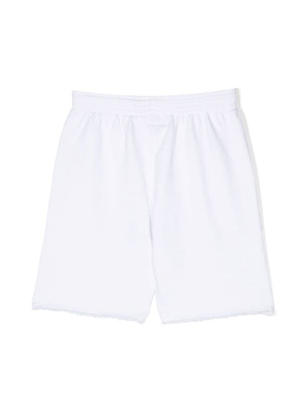 MM6 Maison Margiela Kids logo-print sweat shorts - White