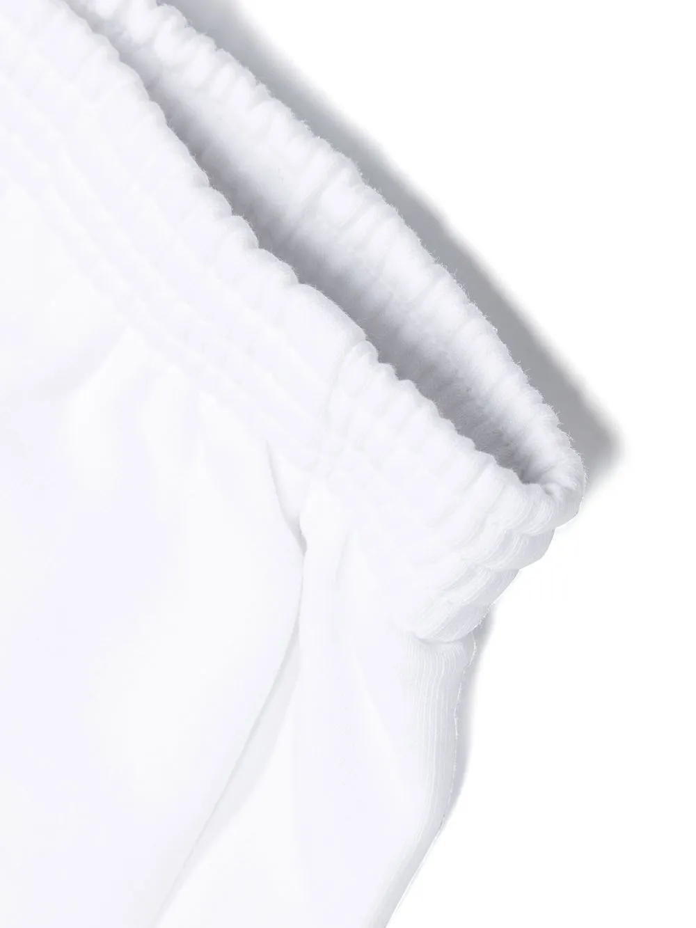 Mm6 Maison Margiela Logo Cotton Jersey Shorts In 白色