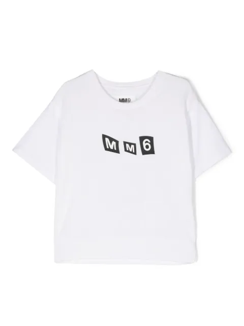 MM6 Maison Margiela Kids logo-print short-sleeve T-shirt