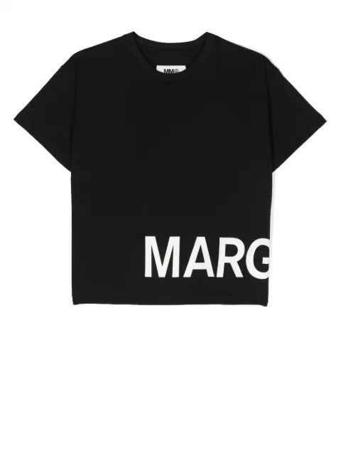 MM6 Maison Margiela Kids logo print cotton T-shirt 