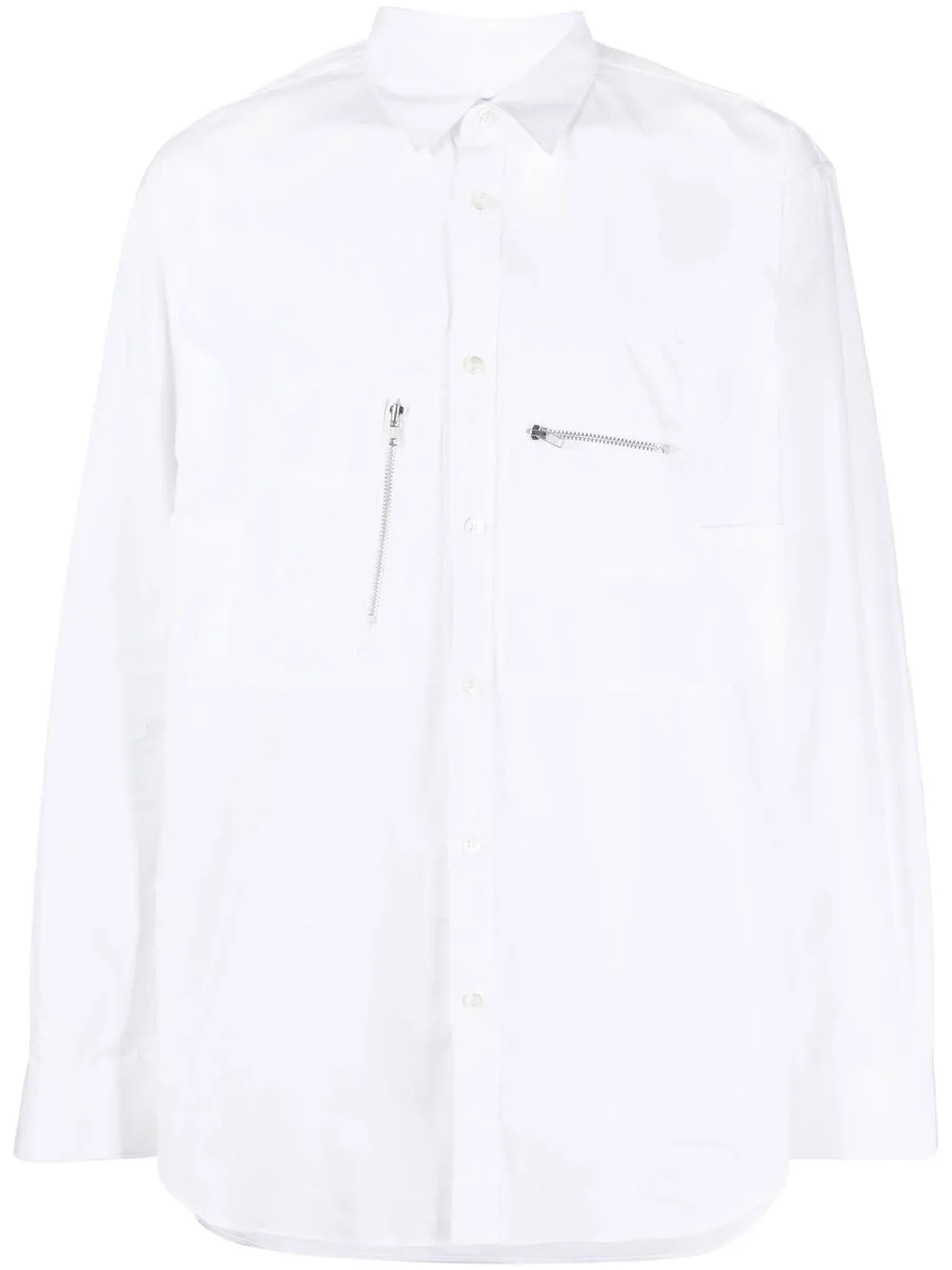 

Comme Des Garçons Shirt playera con bolsillo y cierre - Blanco