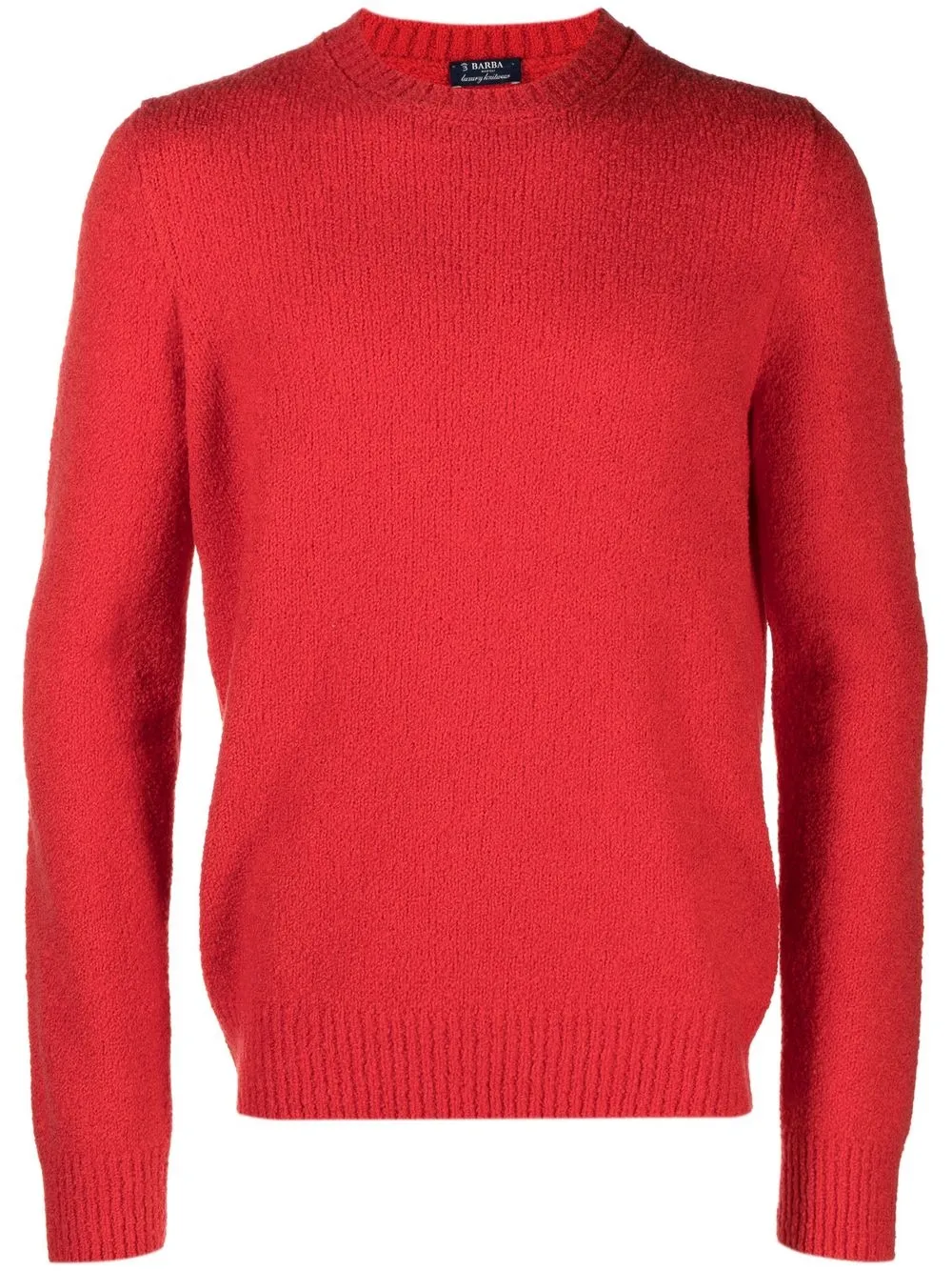 

Barba ribbed-knit edge jumper - Red