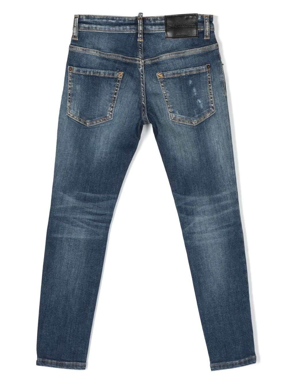 Image 2 of DSQUARED2 KIDS distressed-finish skinny jeans