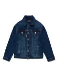 DSQUARED2 KIDS logo-patch denim jacket - Blue
