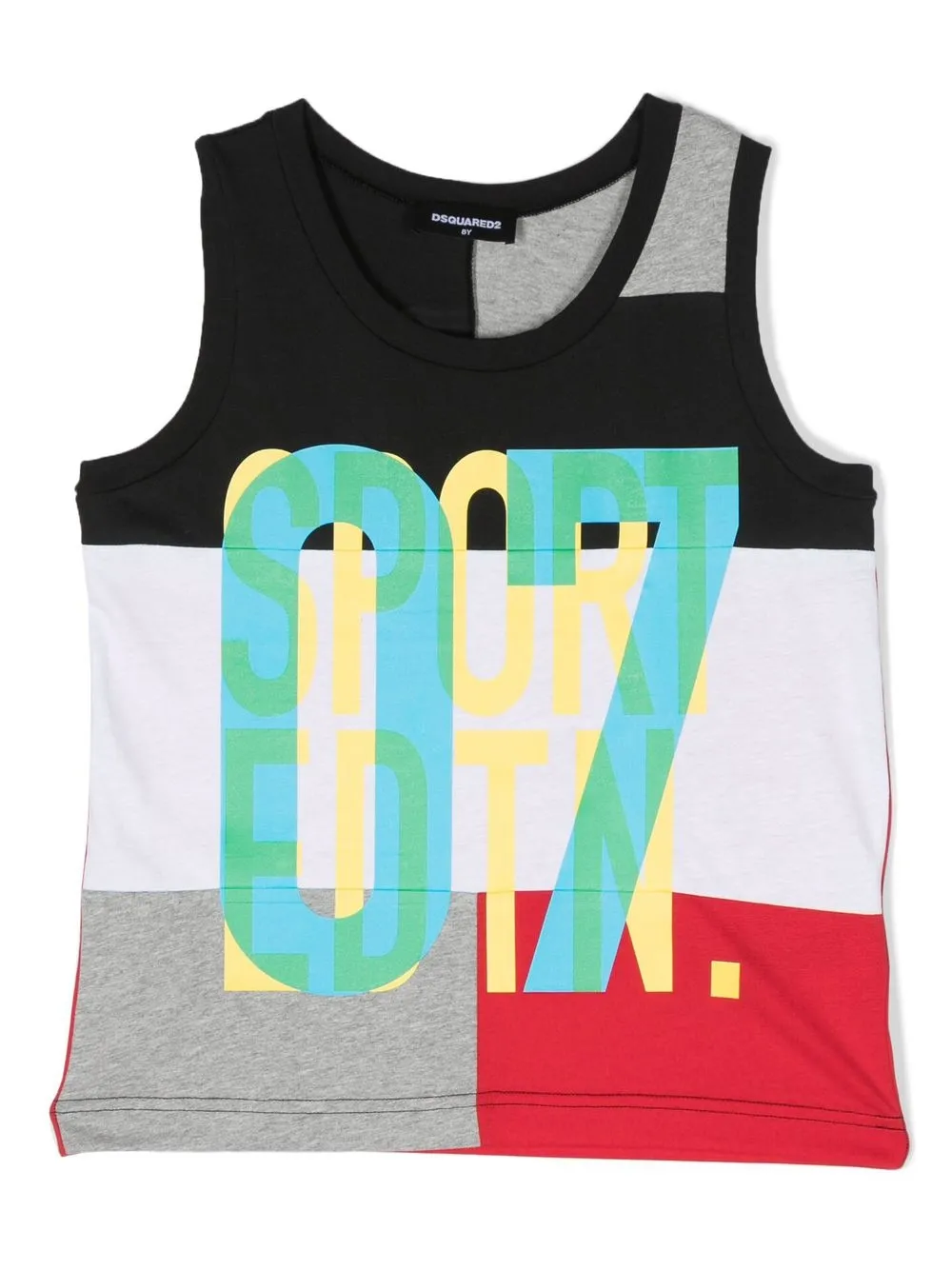 

Dsquared2 Kids camiseta con diseño color block - Rojo