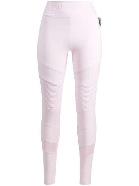 Plein Sport panelled logo-waist leggings