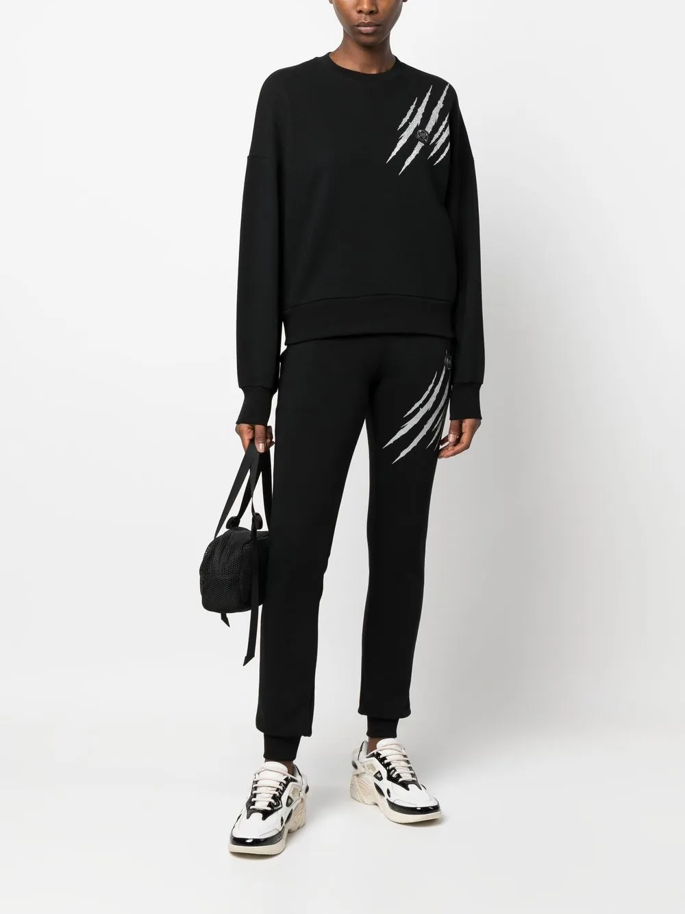 Plein Sport Katoenen sweater Zwart