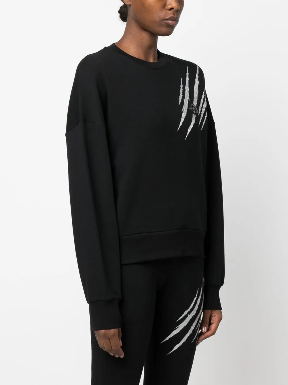 Plein Sport Katoenen sweater Zwart
