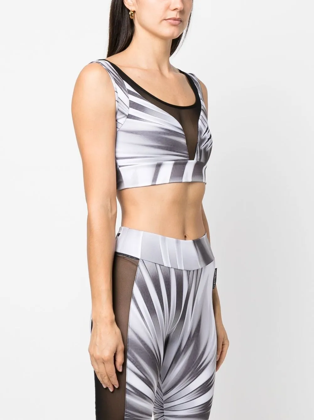  Plein Sport Cropped Top Mit Print   Weiß 