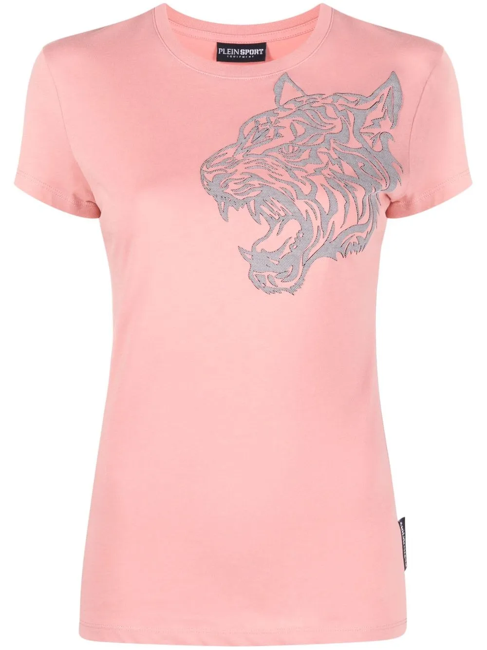 Plein Sport round-neck tiger-print T-shirt | Pink | Image 1