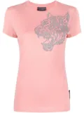 Plein Sport round-neck tiger-print T-shirt - Pink
