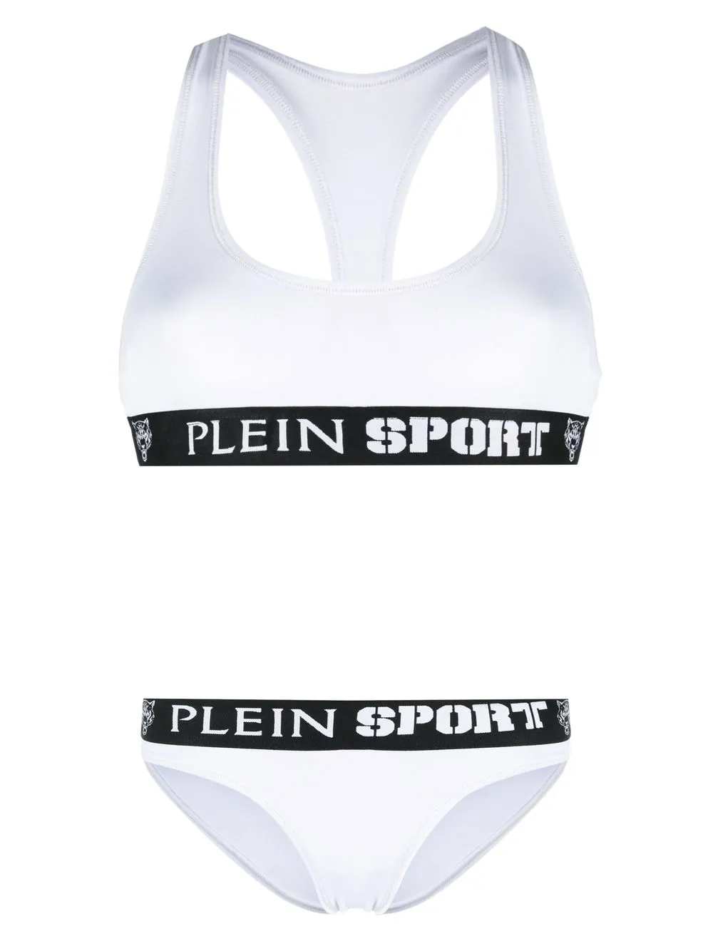 

Plein Sport logo-band jogging top - White