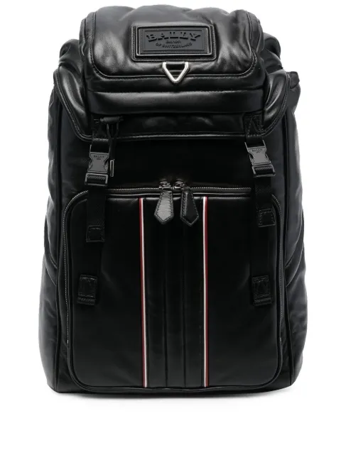 logo-patch drawstring backpack