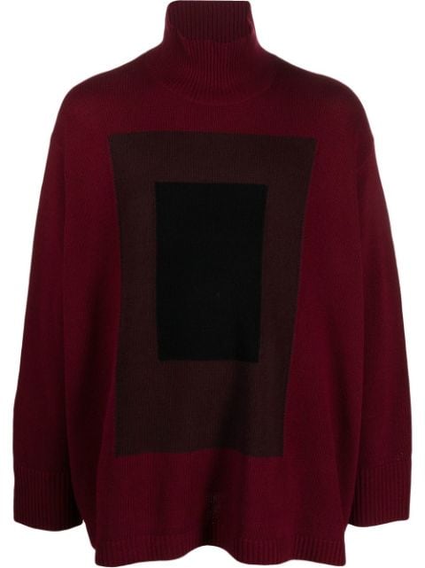 Levi's: Made & Crafted roll-neck graphic-knit jumper