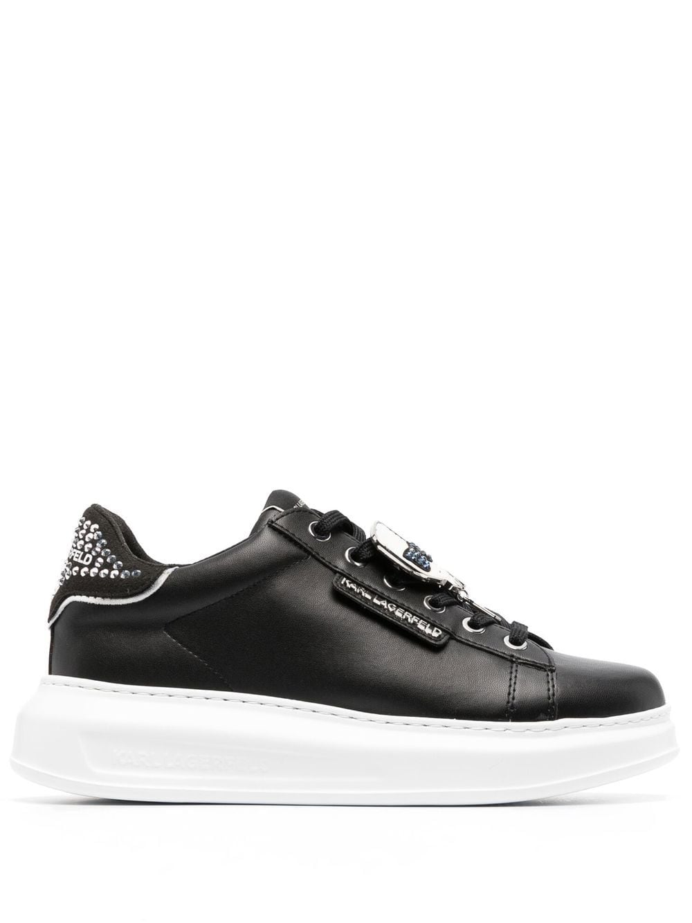 Karl Lagerfeld Kapri Ikonik embellished sneakers - Black