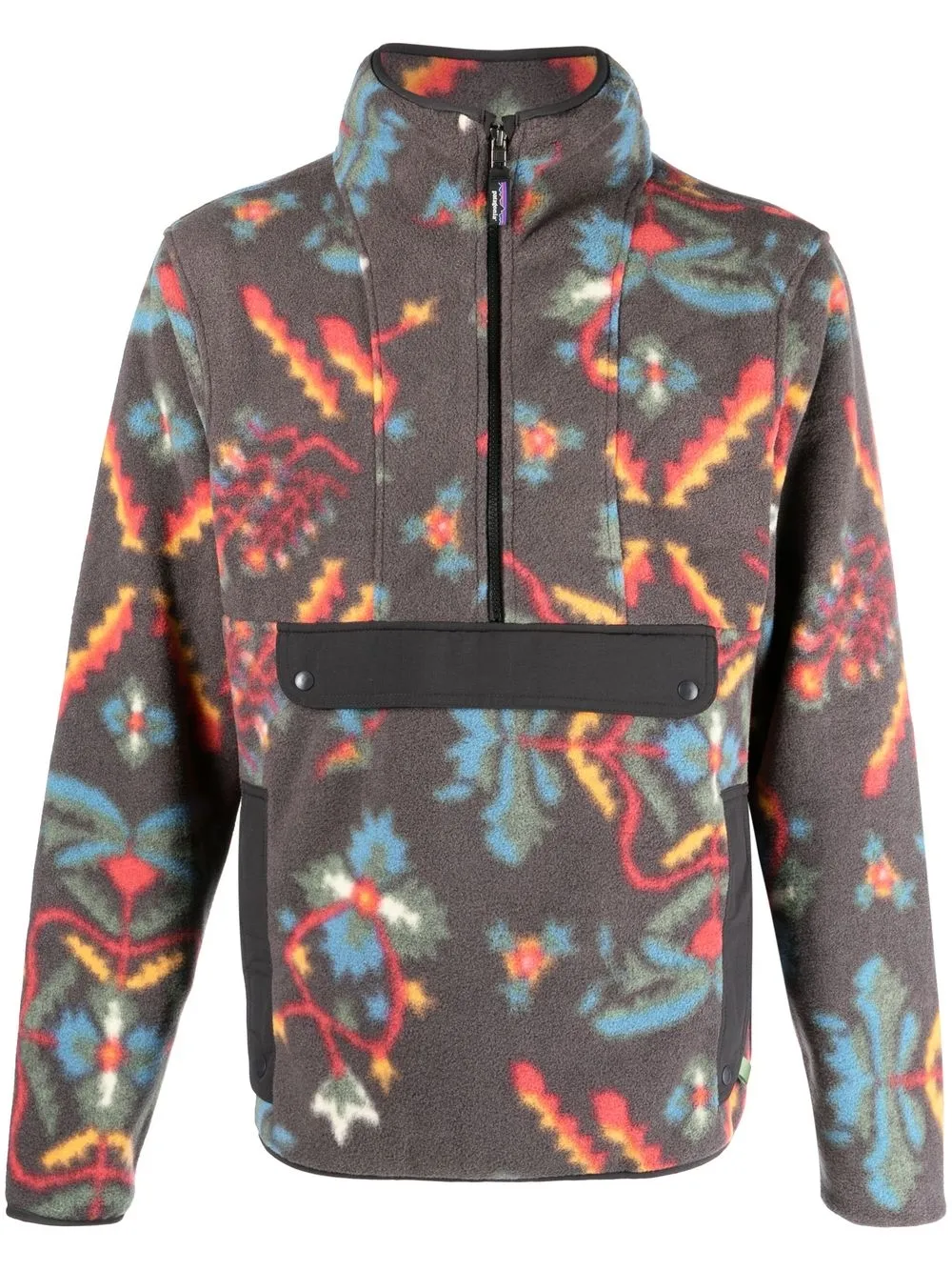 

Patagonia Synch graphic-print fleece jacket - Grey