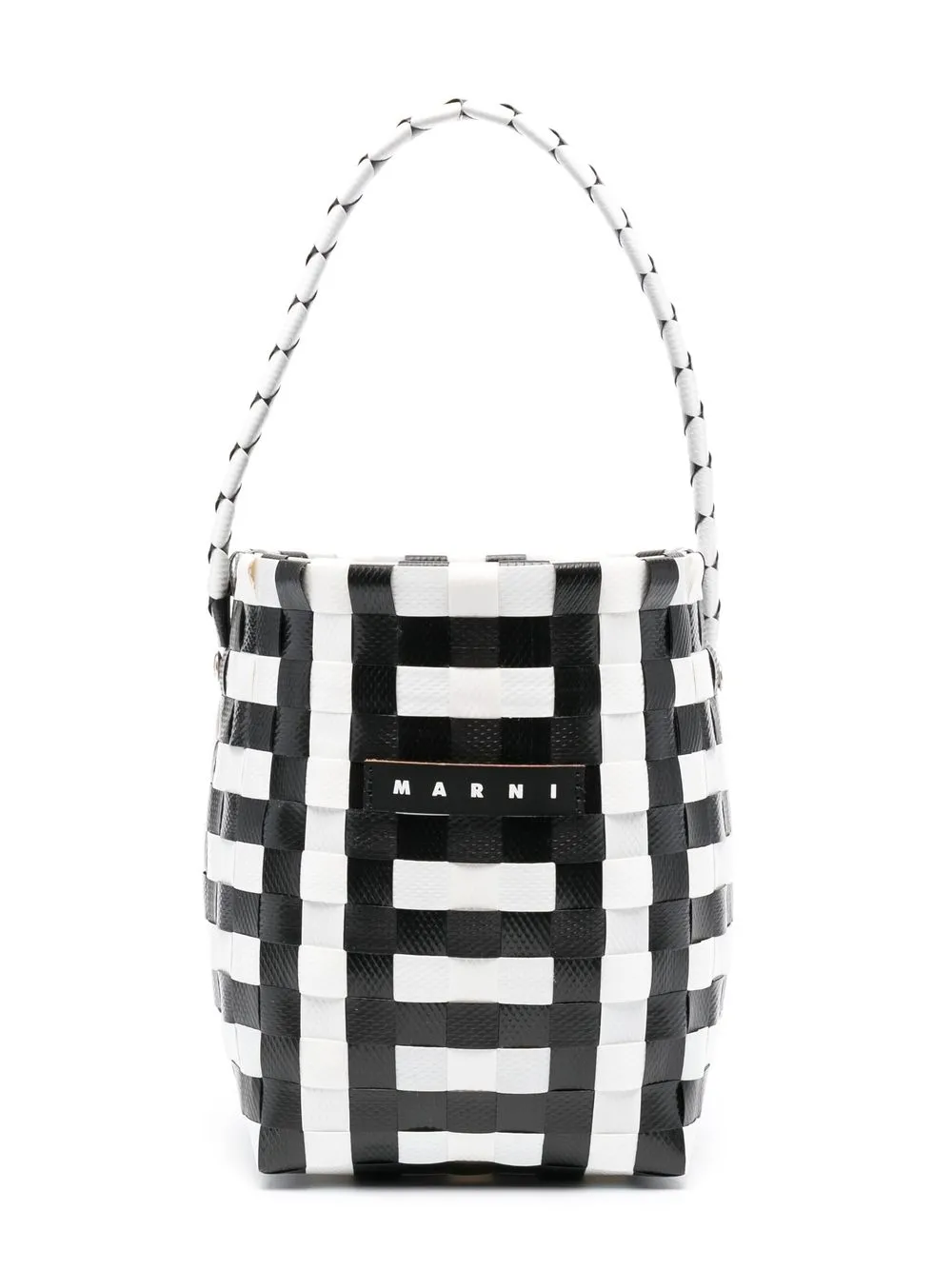 

Marni Kids tote tipo cesta entretejida - Negro