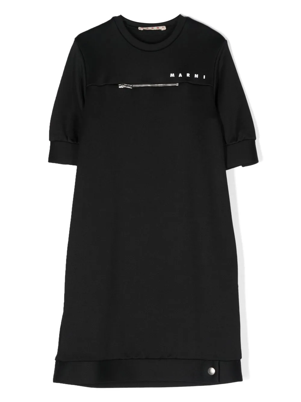 

Marni Kids logo-print T-shirt dress - Black