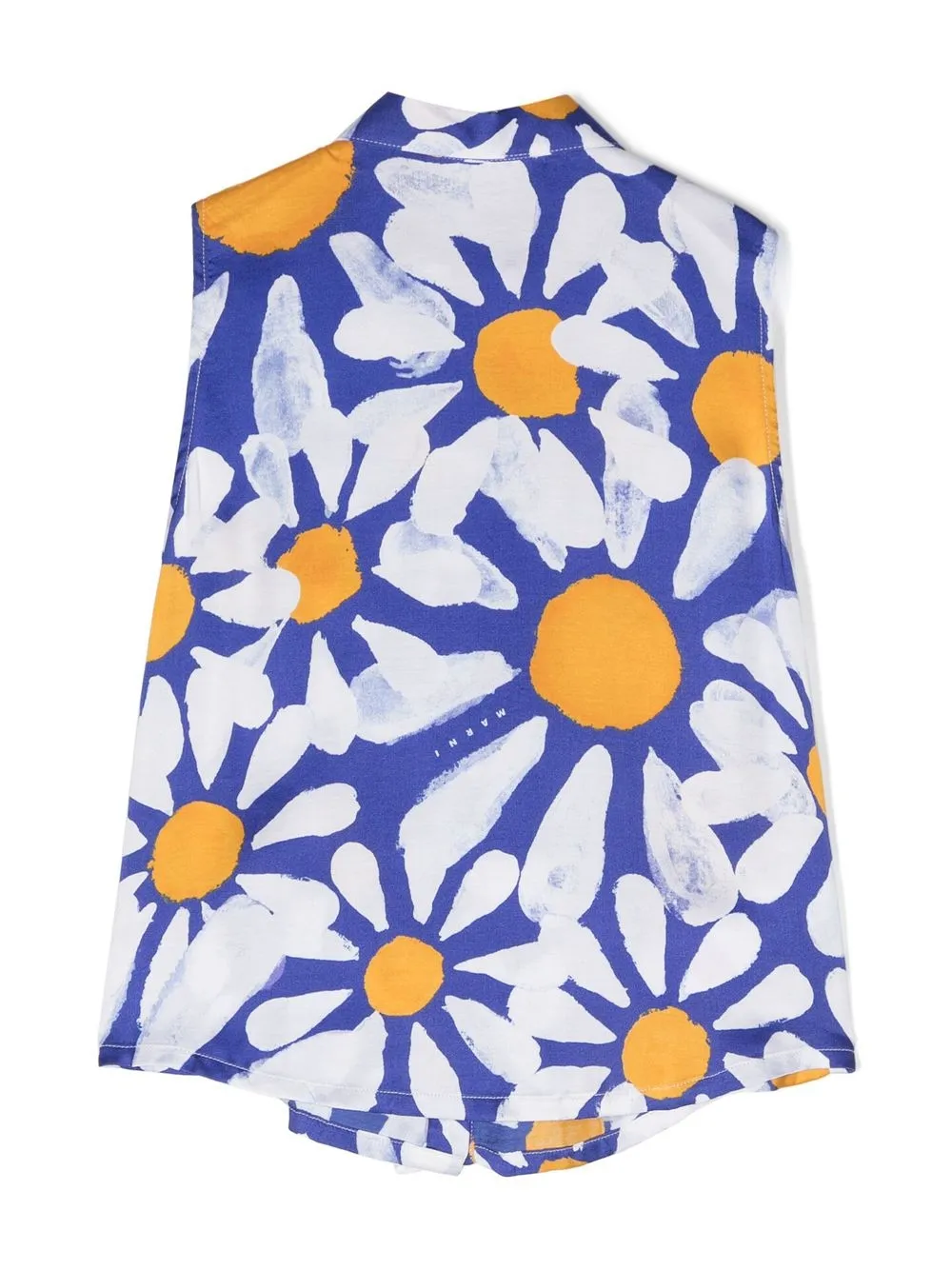 Marni Kids Shirt met ruches - Blauw