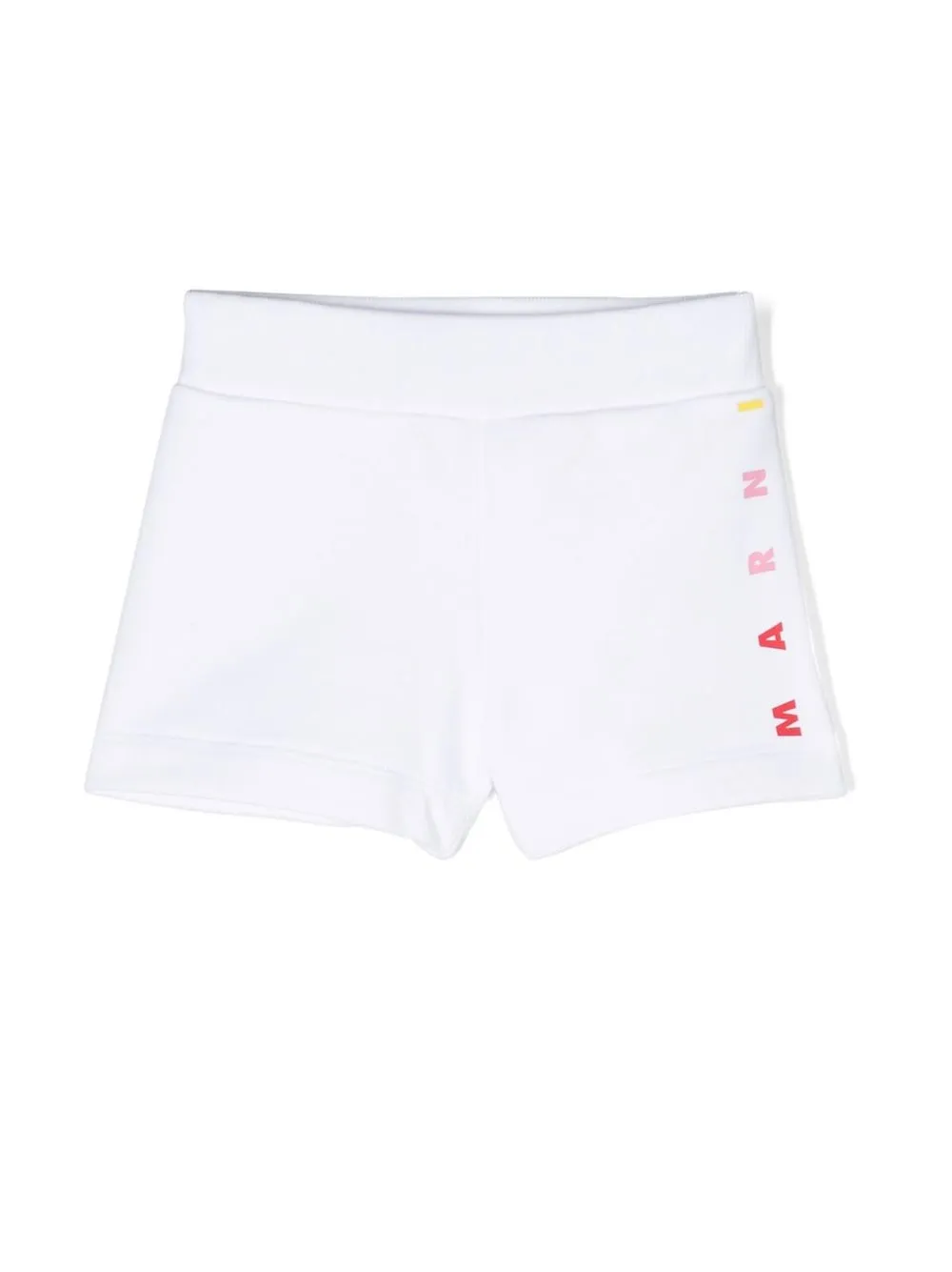 

Marni Kids logo-print track shorts - White