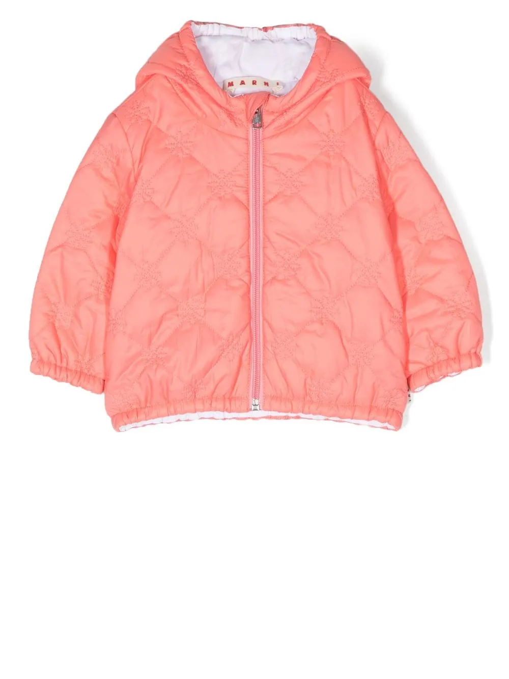 

Marni Kids floral-embroidered padded jacket - Pink
