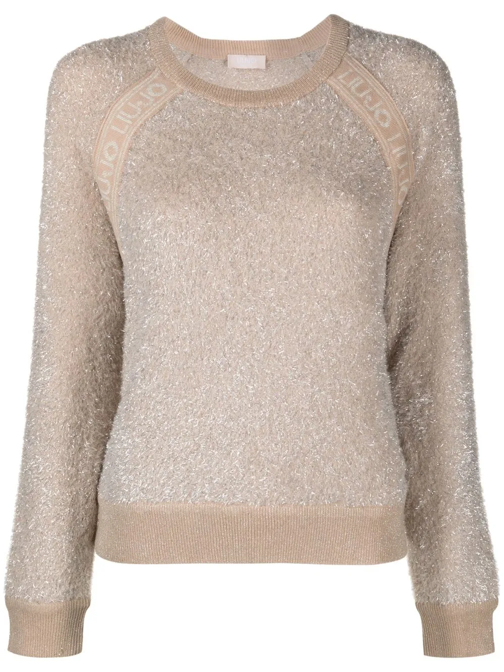 

LIU JO crew-neck long-sleeve jumper - Neutrals